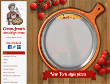 Tablet Screenshot of grandmasbrooklynpizza.com